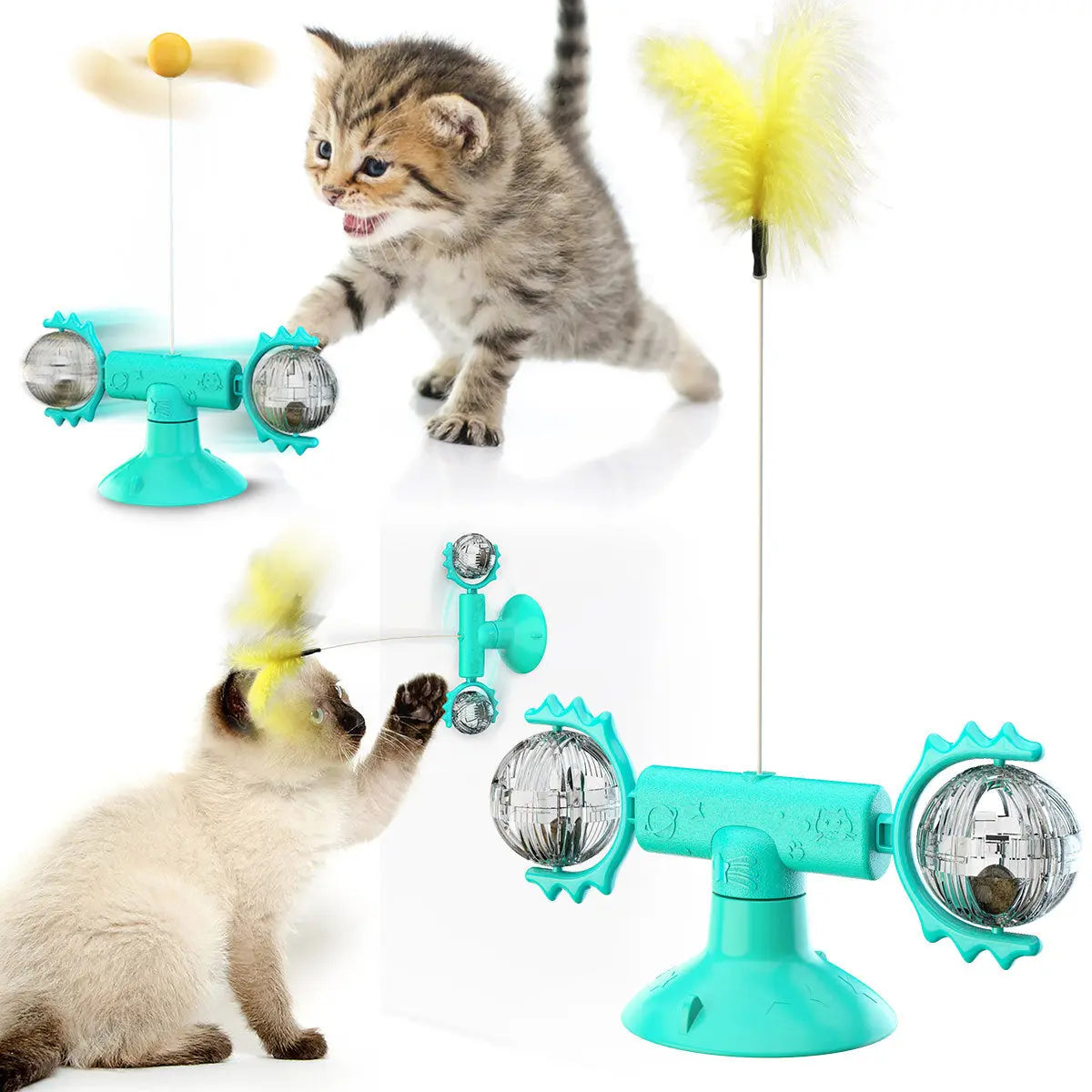 Cat Turntable/Windmill Toy NutsnBolts1 Ltd