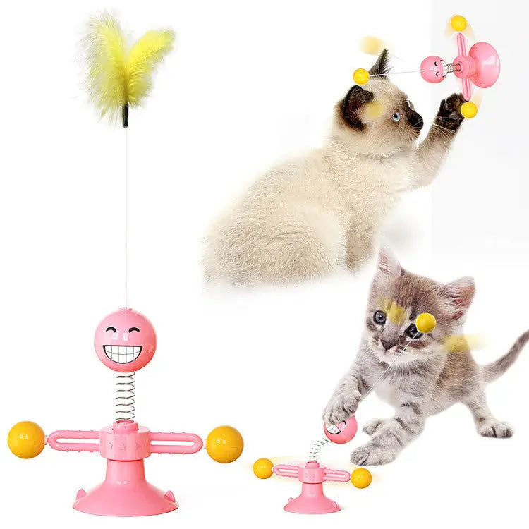 Cat Turntable/Windmill Toy NutsnBolts1 Ltd