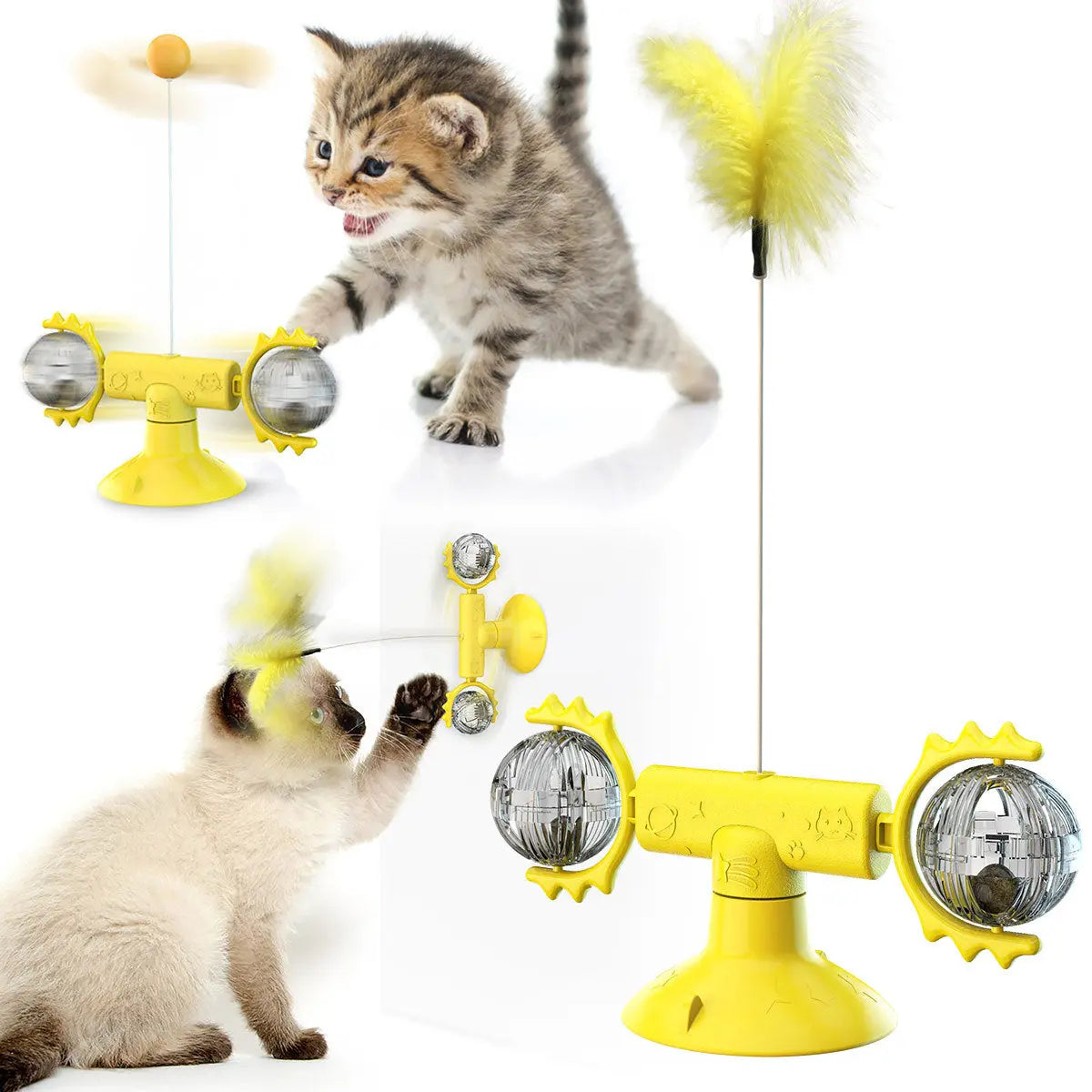 Cat Turntable/Windmill Toy NutsnBolts1 Ltd