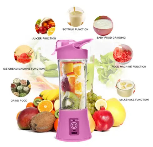 USB-Charging Electric Fruit Juicer/Blender 380 ml NutsnBolts1 Ltd